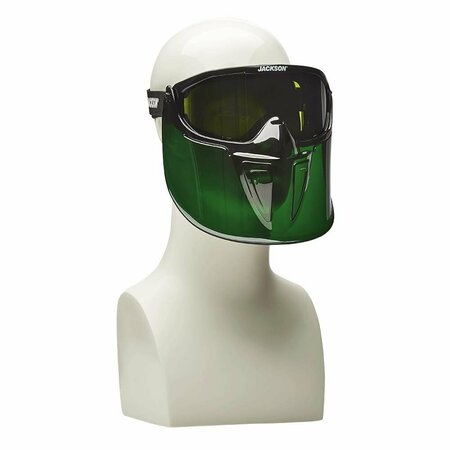 Jackson Safety Safety Goggles with Detachable Face Shield, Shade 3.0 Anti-Fog Lens 21001